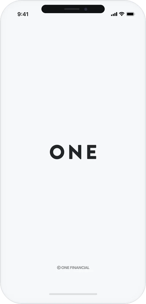 ONE splash screen